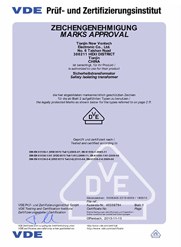 --  VDE 證書(shū)